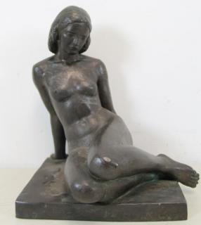 Appraisal: After Paul Manship Signed Bronze Of A Nude Beauty Signed