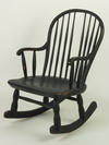 Appraisal: ROCKING CHAIR - th c bow back rocking arm chair