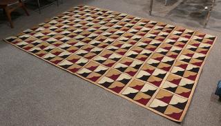 Appraisal: Moderne leather carpet Moderne leather carpet ' x '