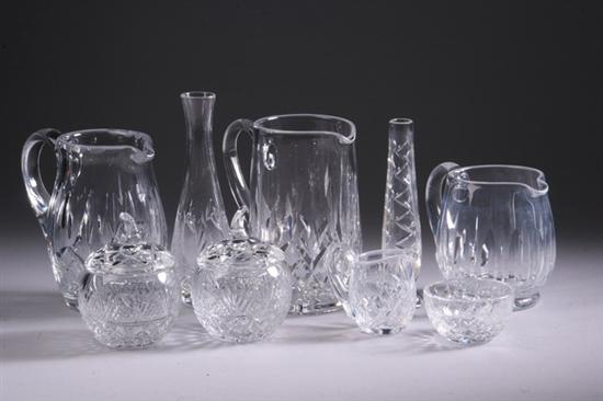 Appraisal: NINE WATERFORD AND OTHER CRYSTAL TABLE ARTICLES Waterford pieces including