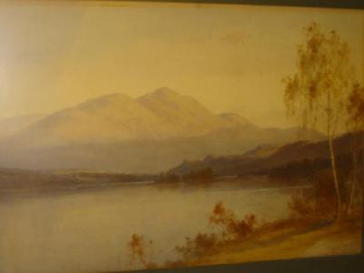 Appraisal: EDWARD ARDEN Edward Tucker Jnr Lakescene signed x gilt frame