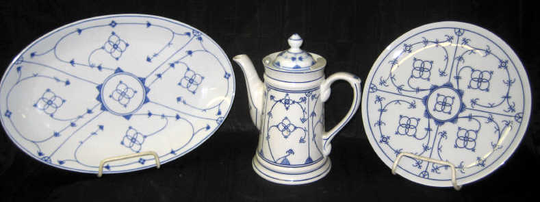 Appraisal: GERMAN WINTERLING PORCELAIN DINNER SERVICE Oscar Schaller Co Schwarzenbach circa