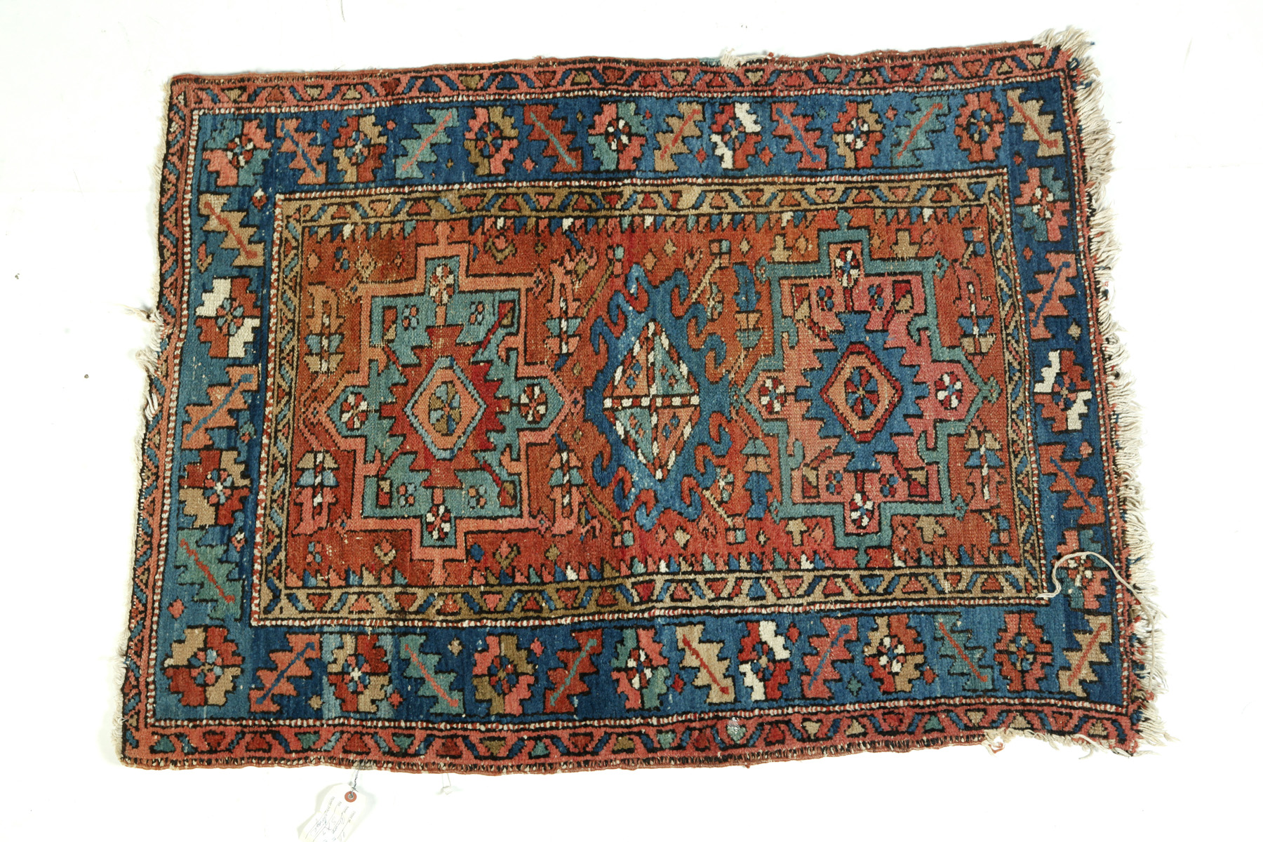 Appraisal: ORIENTAL RUG Mid th century Caucasian with brick ground Some