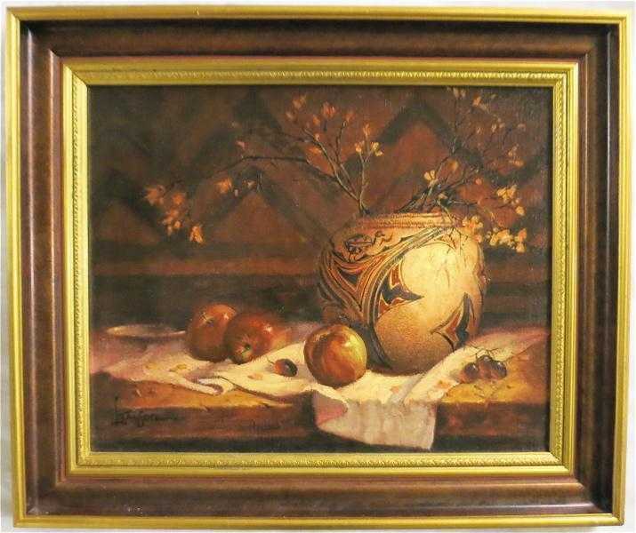 Appraisal: LYLE TAYSON SR OIL ON CANVAS Wyoming - Table top