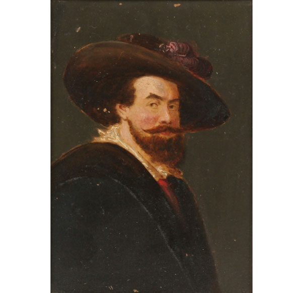 Appraisal: Portrait of a gentleman in th century Flemish attire oil