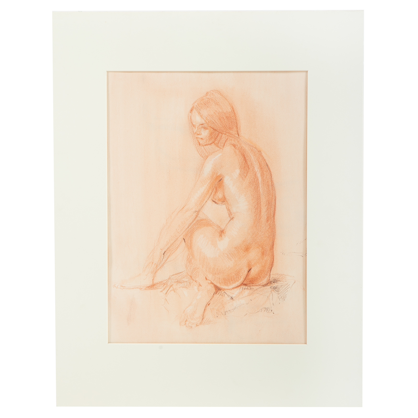 Appraisal: ATTRIB TO ANN DIDUSCH SCHULER NUDE STUDY CONTE American -