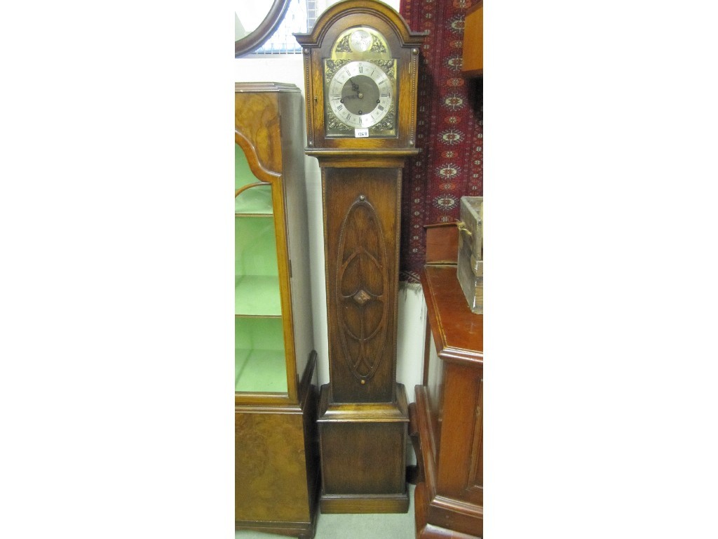 Appraisal: Tempus oak cased grand mother clock