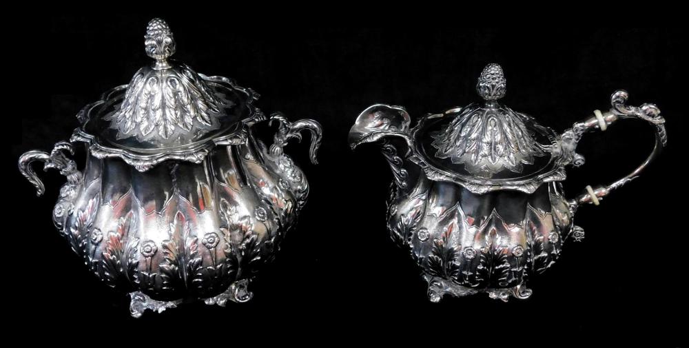 Appraisal: SILVER Baldwin Gardiner American early-mid th C tested silver teapot