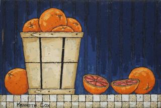 Appraisal: Kenneth Cox American School th C Still life with oranges