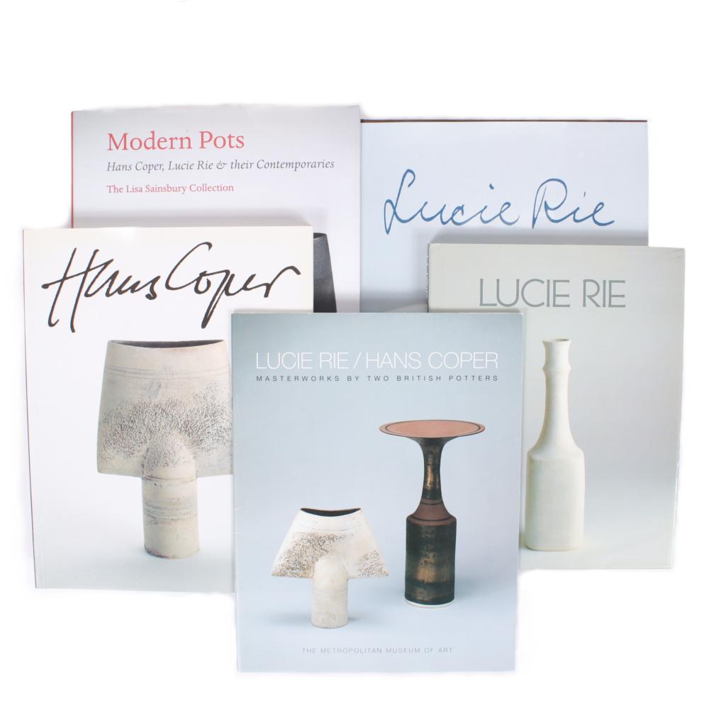 Appraisal: LUCIE RIE HANS COPER BRITISH POTTERS FIVE ARTIST MONOGRAPH BOOKS