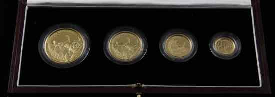 Appraisal: The Britannia Collection gold proof four coin set comprising and