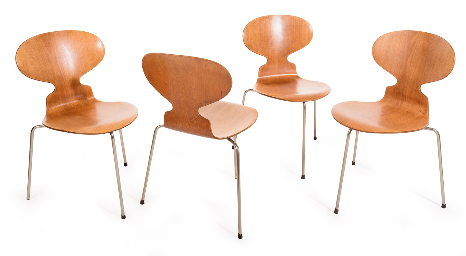 Appraisal: ARNE JACOBSEN SET OF FOUR ANT CHAIRS FOR FRITZ HANSEN