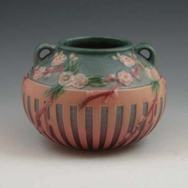 Appraisal: Roseville Cherry Blossom - '' bulbous vase in pink and