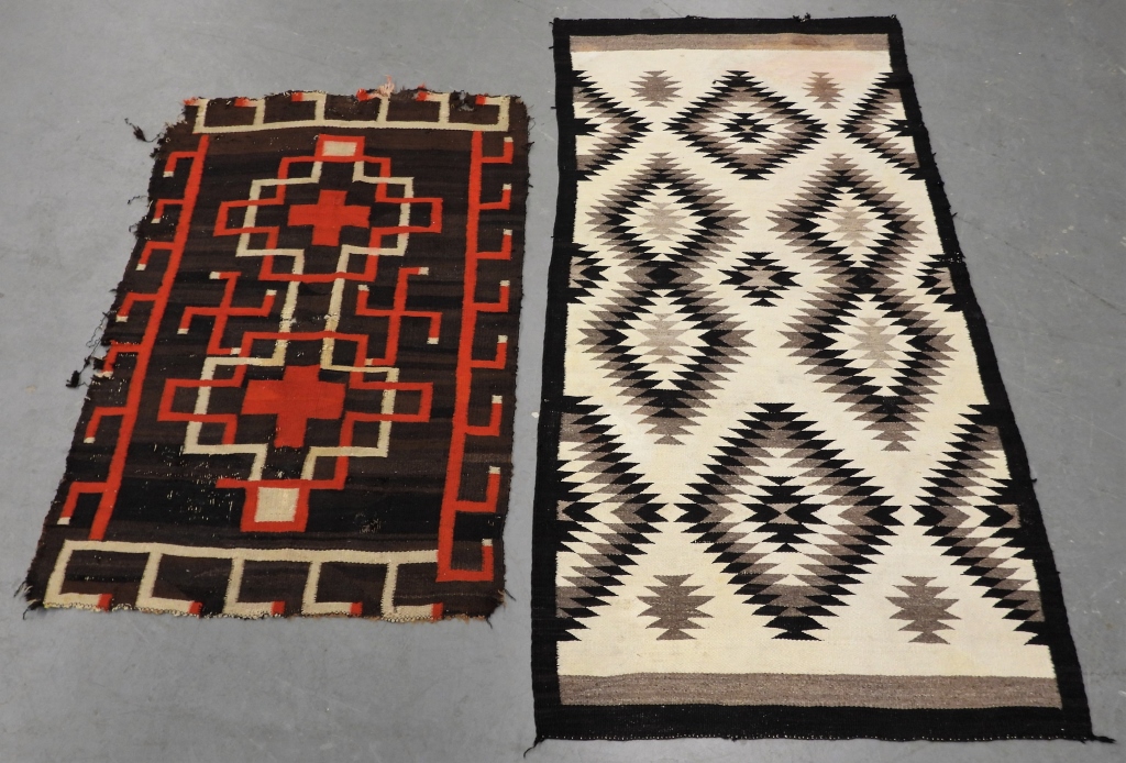 Appraisal: PC SOUTHWESTERN FLAT WEAVE RUGS United States th CenturyIncludes one