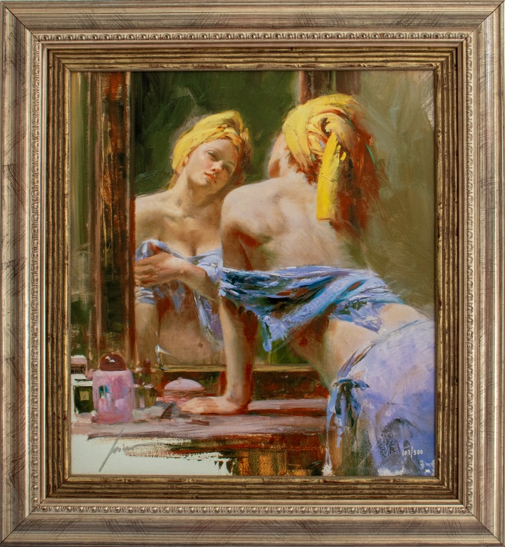 Appraisal: PINO MORNING REFLECTIONS Pino Daeni Giuseppe Dangelico Italian American Morning