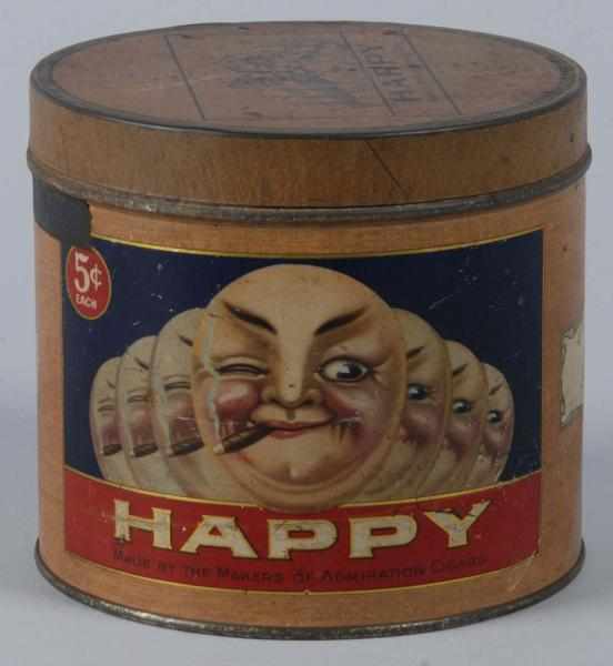 Appraisal: Happy Cigar Tin Description A few small scratches and dings