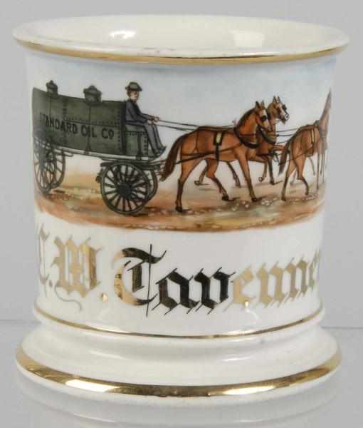 Appraisal: Horse-Drawn Standard Oil Co Wagon Shaving Mug Description Marked C