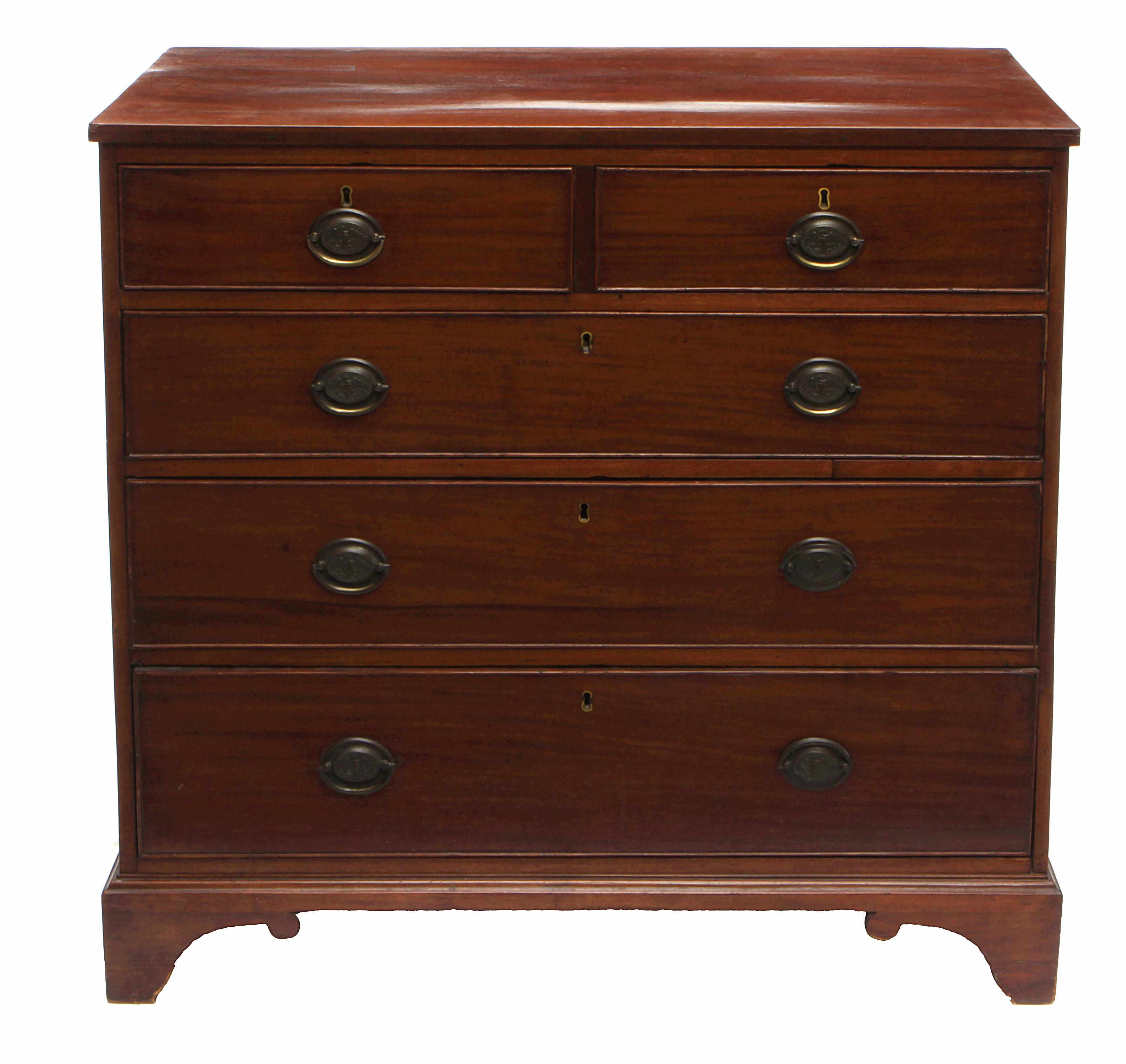 Appraisal: A Federal mahogany chest of drawers early th centuryheight in