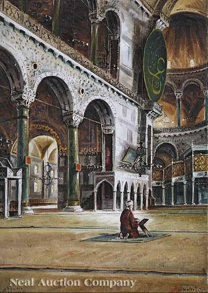 Appraisal: Wladimir Petroff Russian French early-to-mid th c St Sophia Istanbul