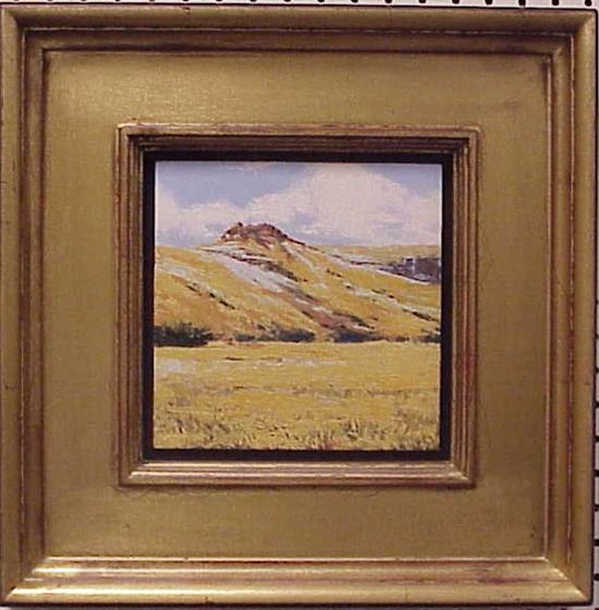 Appraisal: Tom Howard ''The Citadel'' oil on board field with mountain