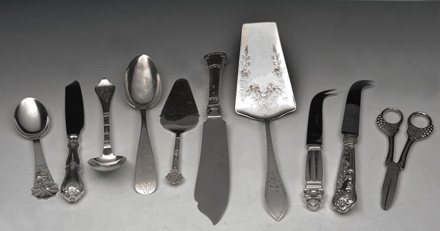 Appraisal: A SMALL QUANTITY OF SILVER continental white metal and other