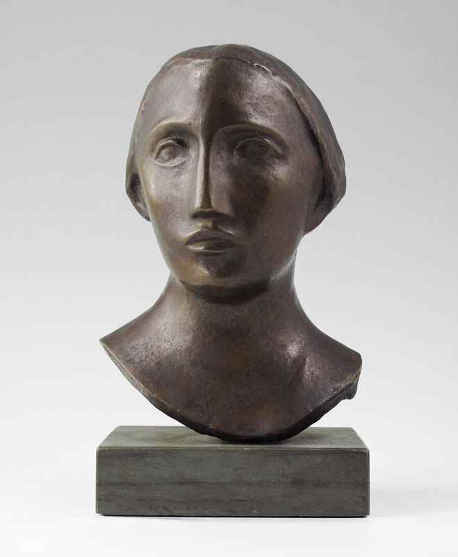 Appraisal: MARGOULIES Berta O'Hare American - Female Bronze Portrait Bust ''