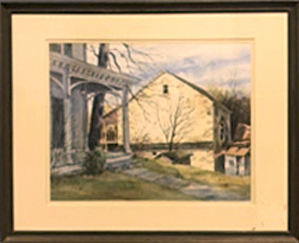 Appraisal: Sandra Giangiallio Signed Watercolor Sandra Giangiallio framed and matted watercolor