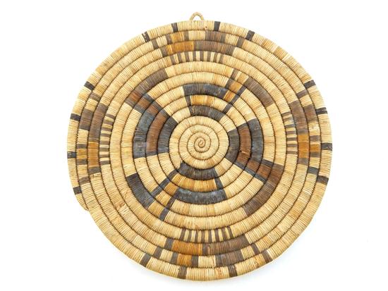 Appraisal: TRIBAL Second Mesa Hopi Pueblo Arizona coiled woven wall plaque