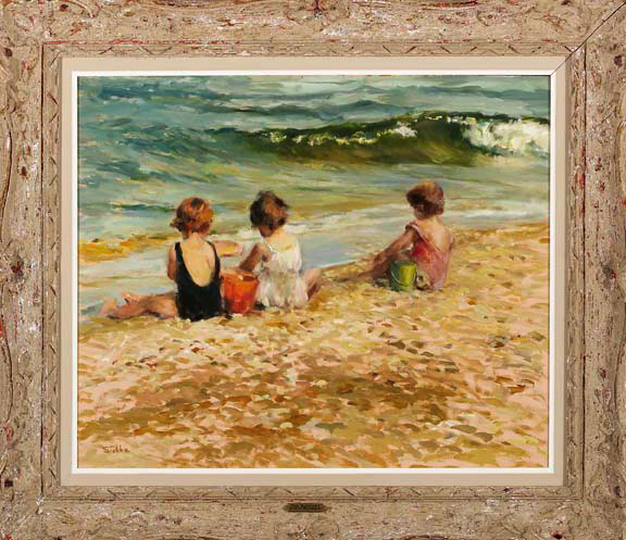 Appraisal: Marie Stobbe American New York - The Bathers oil on