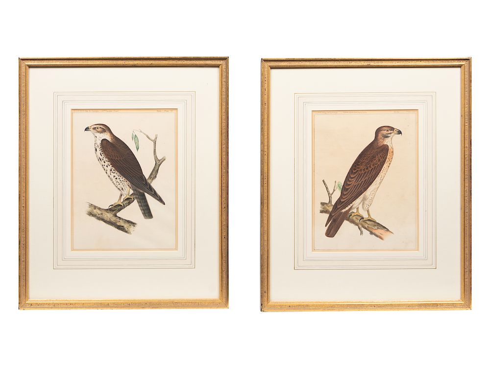 Appraisal: A Set of Six Hand-Colored Pacific Raiload Survey Falcon Engravings