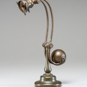 Appraisal: Tiffany Studios American Early th Century Counterbalance Table Lamp Basemodel