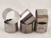 Appraisal: A set of six plain napkin rings Birmingham g