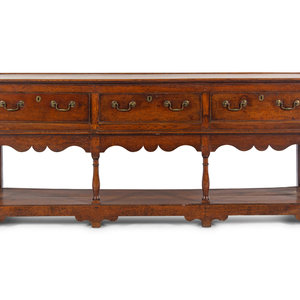 Appraisal: A George III Oak Welsh Sideboard Second Half th Century