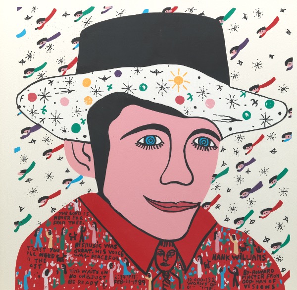 Appraisal: HOWARD FINSTER AMERICAN - x sight size Hank Williams Silkscreen