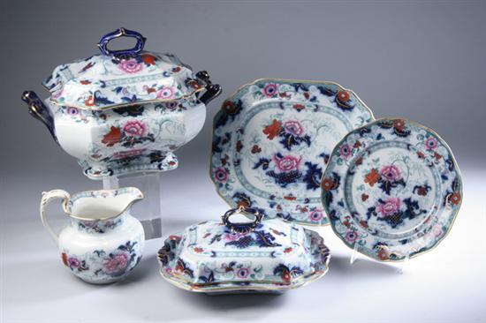 Appraisal: -PIECE CAULDON IRONSTONE PARTIAL DINNER SERVICE th Century Chinese Flowers