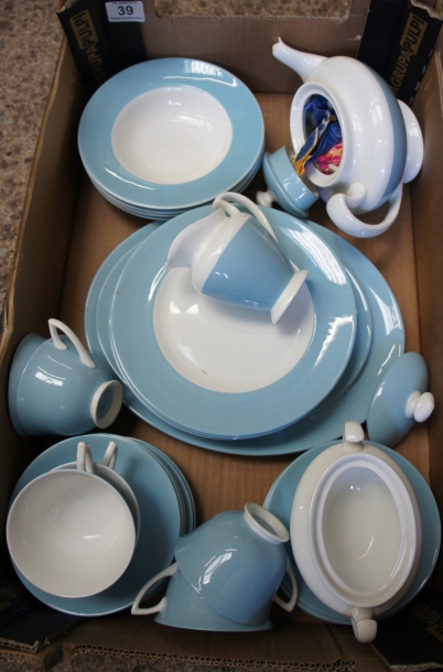 Appraisal: A Royal Doulton Tea and part dinner set in blue