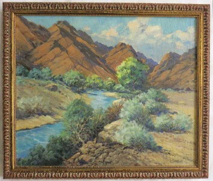 Appraisal: CHARLES T NITTEL OIL ON CANVAS California Wisconsin - California