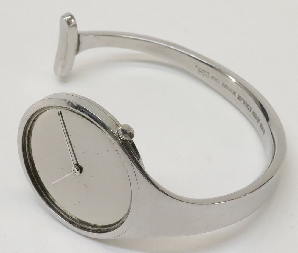 Appraisal: Georg Jensen Cuff Watch Torun Vivianna Torun for Georg Jensen