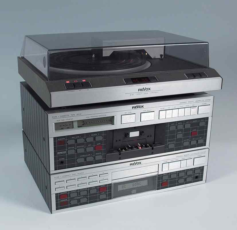 Appraisal: PIECE REVOX TURNTABLE CD CASSETTE To include Revox B Direct