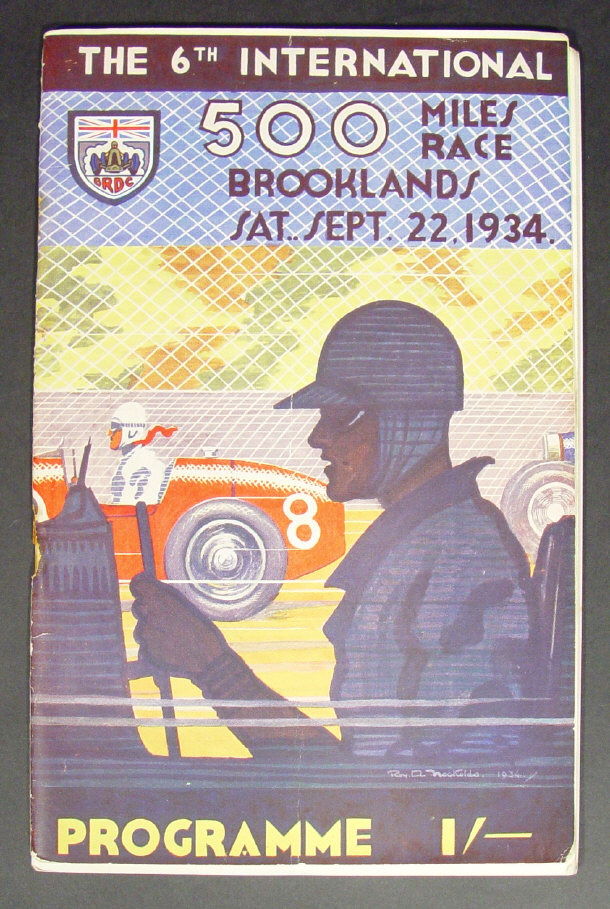 Appraisal: Brooklands motor racing programme for 'The miles race'