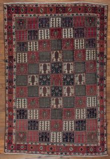 Appraisal: Antique Bakhtiari ' x ' Wool Rug Antique Bakhtiari made