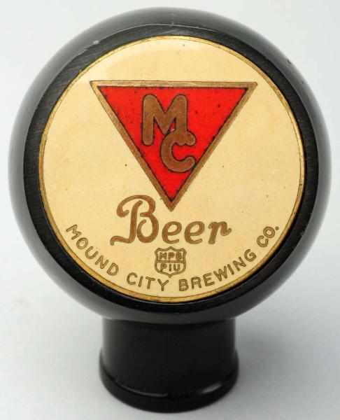 Appraisal: MC Beer Tap Knob Mount City Brewing Company Bright face