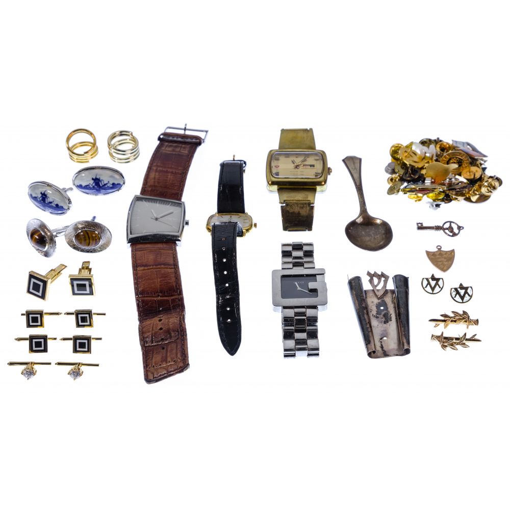 Appraisal: GOLD SILVER AND WRISTWATCH ASSORTMENT items including in k yellow