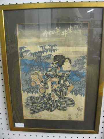 Appraisal: Japanese Woodblock Print image area '' x ''