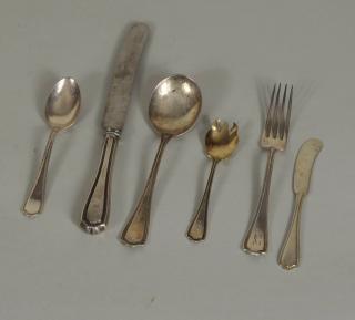 Appraisal: Reed Barton Silver Partial Flatware Service Reed Barton sterling silver