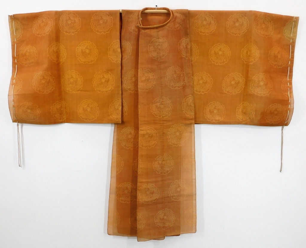 Appraisal: C JAPANESE EDO PERIOD KARIGINU NO COSTUME Japan th CenturyHand