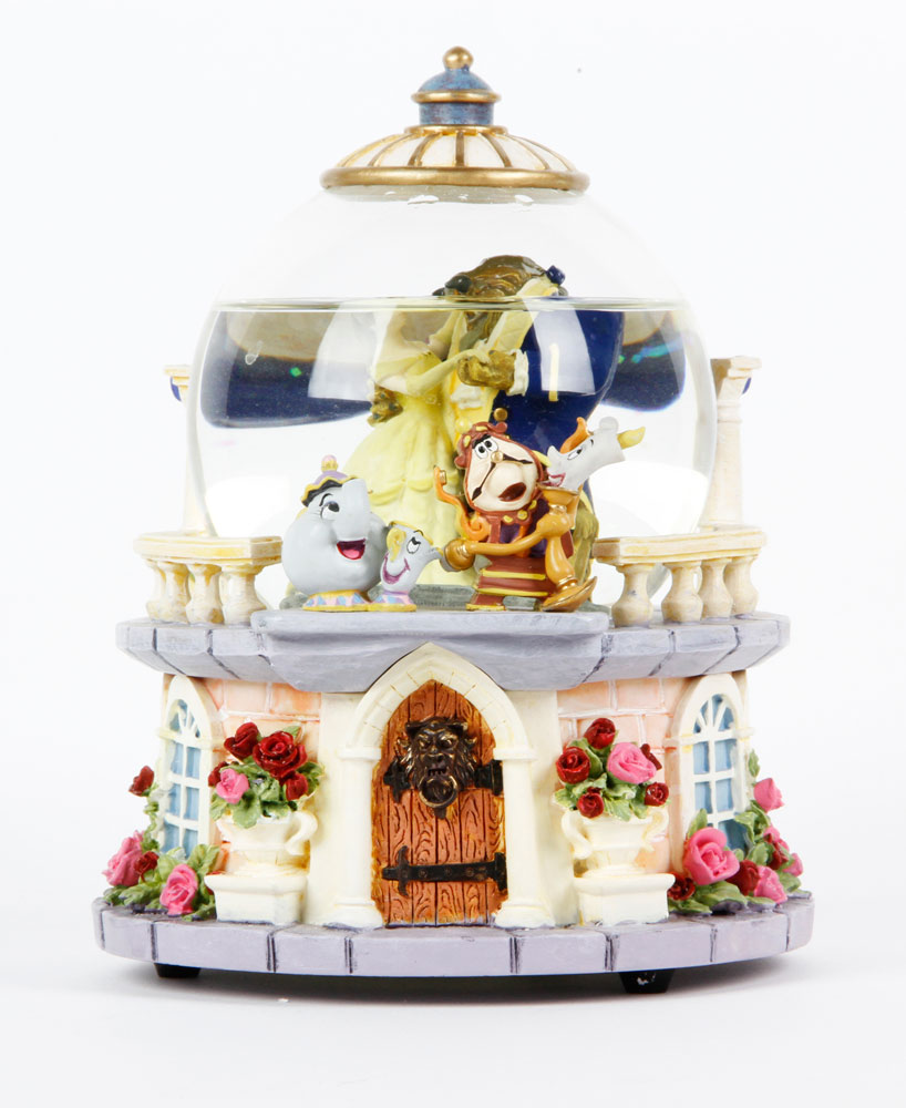 Appraisal: - Disney Beauty The Beast Snow Globe Disney Beauty The