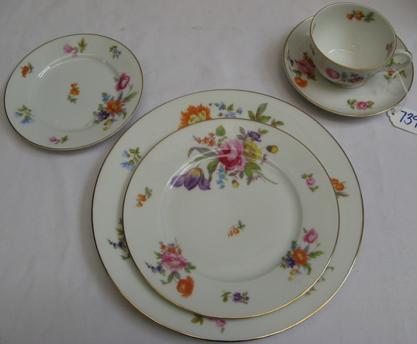 Appraisal: A GERMAN K P M FINE CHINA SET pieces in