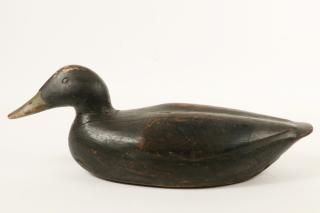 Appraisal: GUS WILSON DECOY A Classic Black Duck Working Decoy by