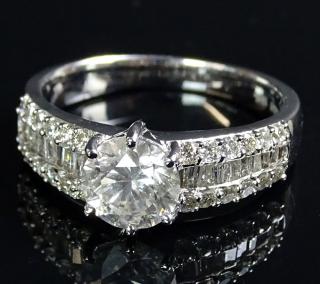 Appraisal: AIG Certified AIG Certified Carat Diamond and Karat White Gold